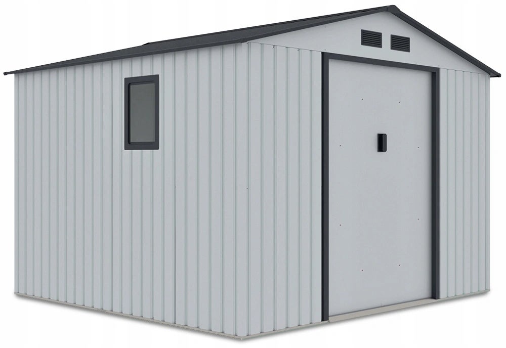 Domek Ogrodowy Narzędziowy na Narzędzia Szopa HUDSON 277x255cm Metalowy 1 szt