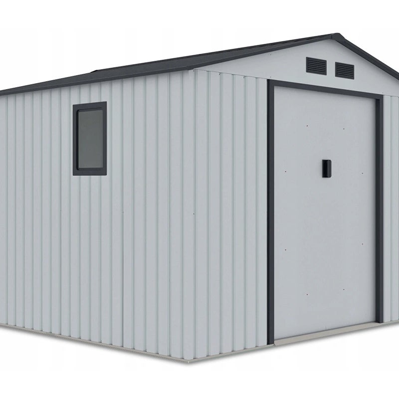 Domek Ogrodowy Narzędziowy na Narzędzia Szopa HUDSON 277x255cm Metalowy 1 szt