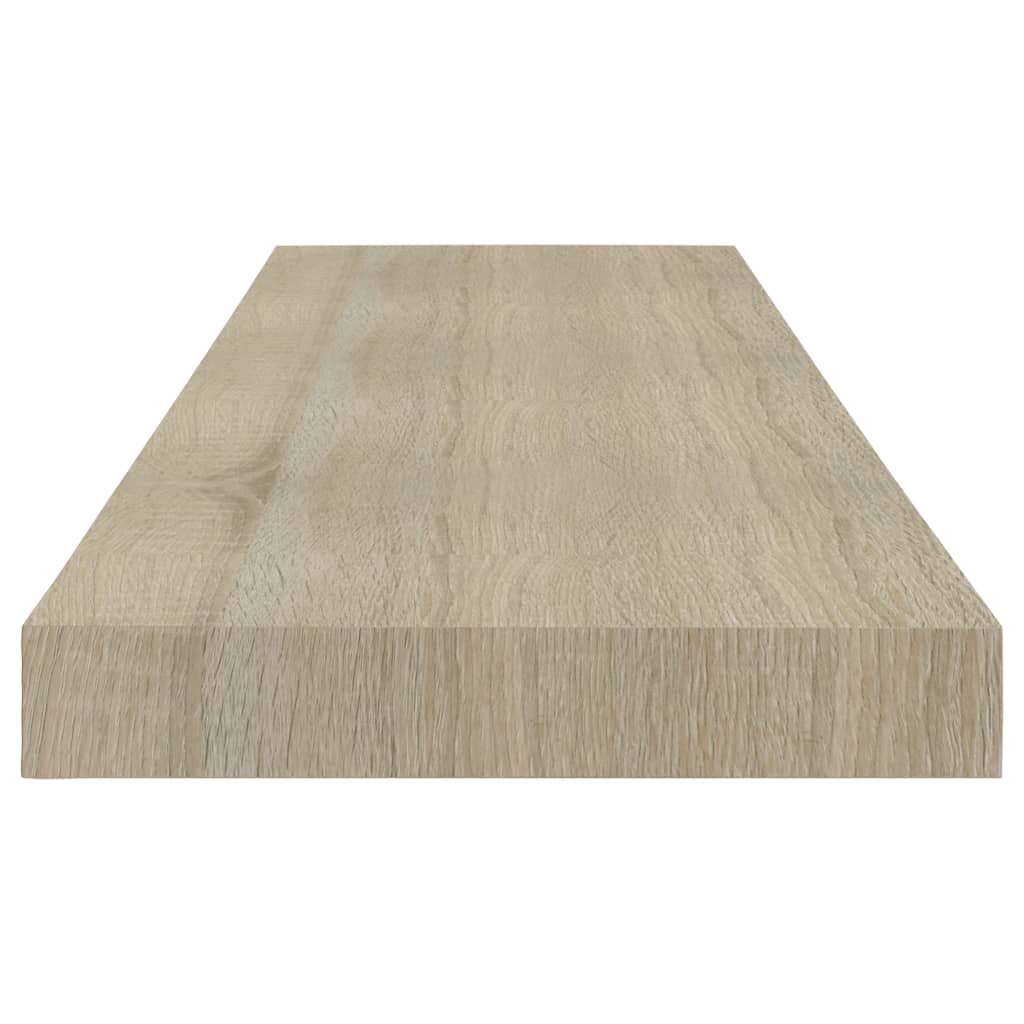 Étagère flottante murale | Étagère de rangement chêne 80x23,5x3,8 cm MDF CFW936588 - 5