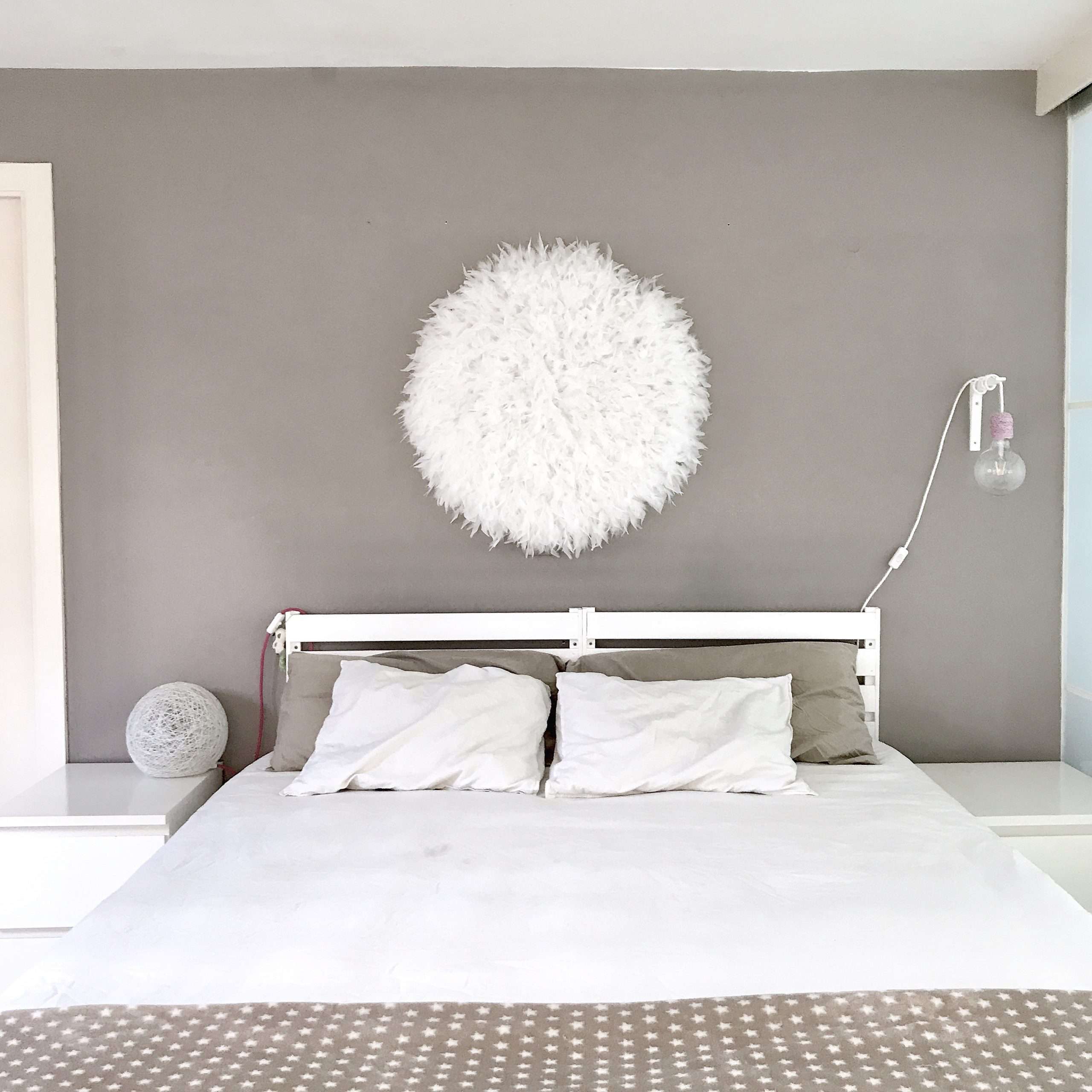 Juju Hat décoration murale à plumes - JUJU beige 70 cm - 3