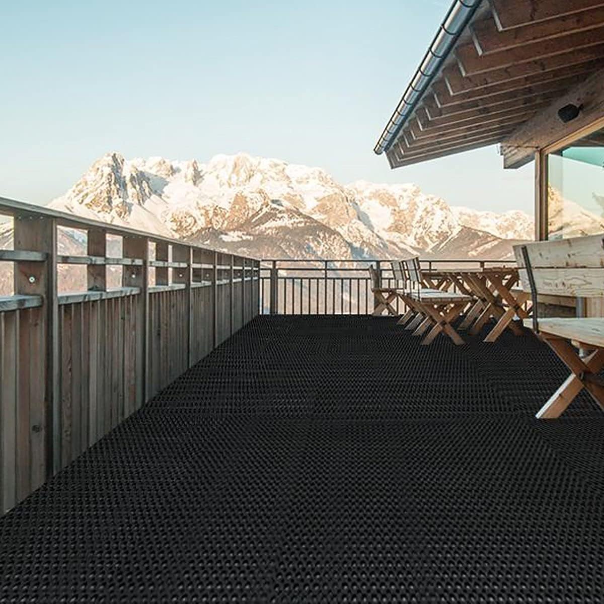 Tapis Outdoor annulaire en caoutchouc nid d'abeille, Épaisseur : 23 mm 40 x 60 cm - 7