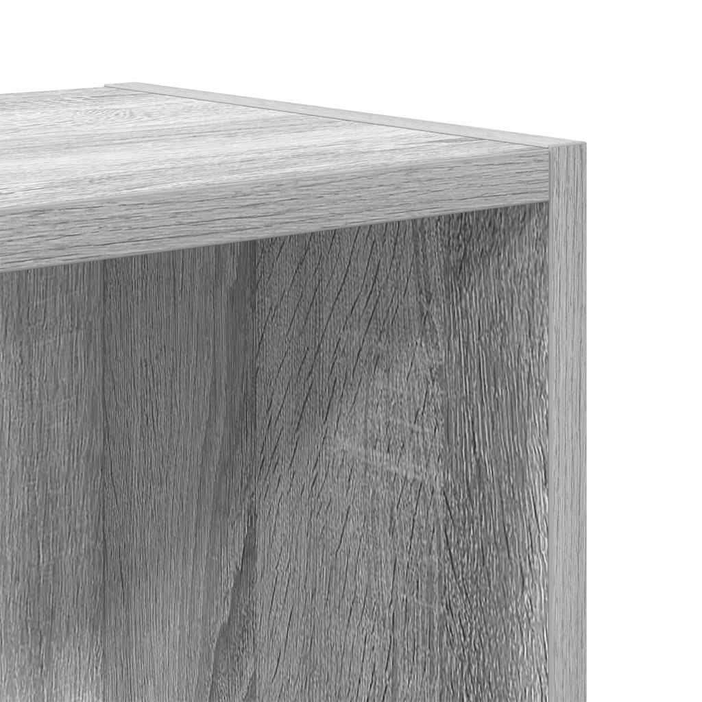 Bibliothèque sonoma gris 31x24x52 cm bois d ingénierie - 9