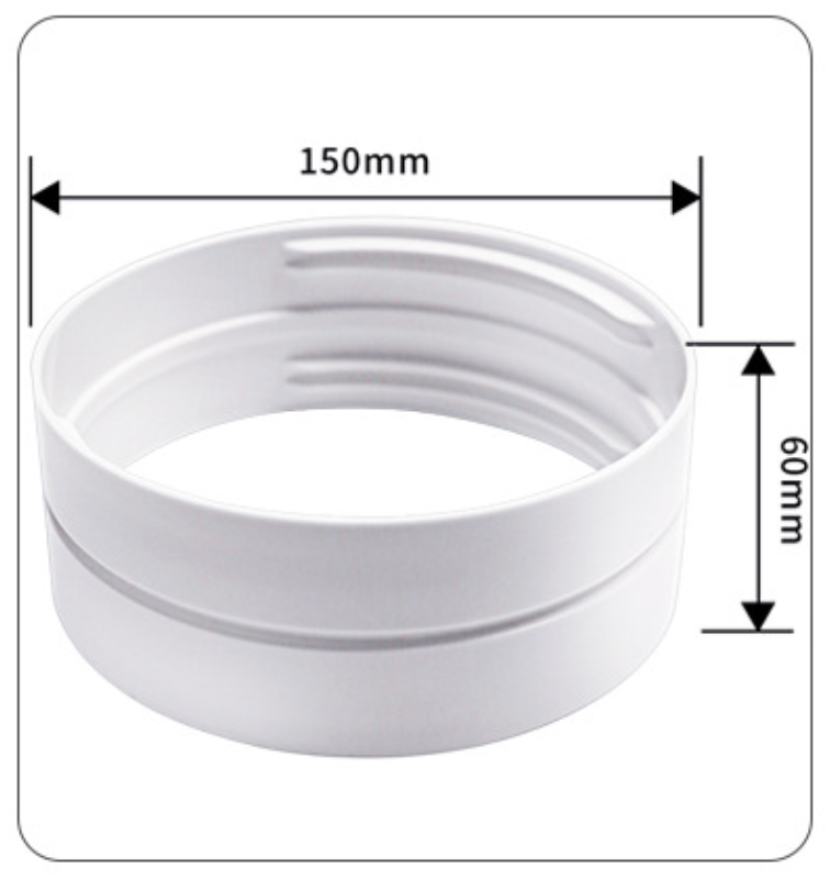 Adaptateur de tuyau de climatisation, connecteur de tuyau de ventilation portable, 150 mm - 6