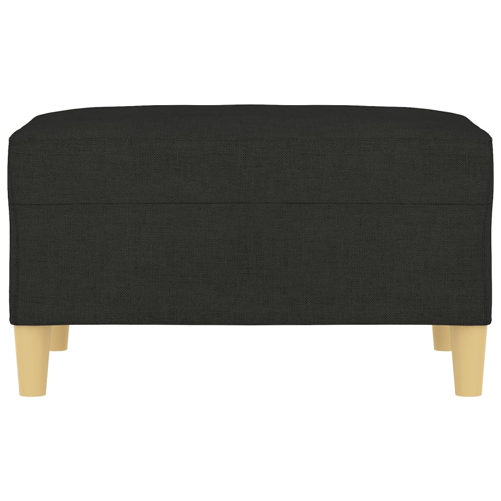 Apoio para os pés em tecido preto 70x55x41 cm - 3