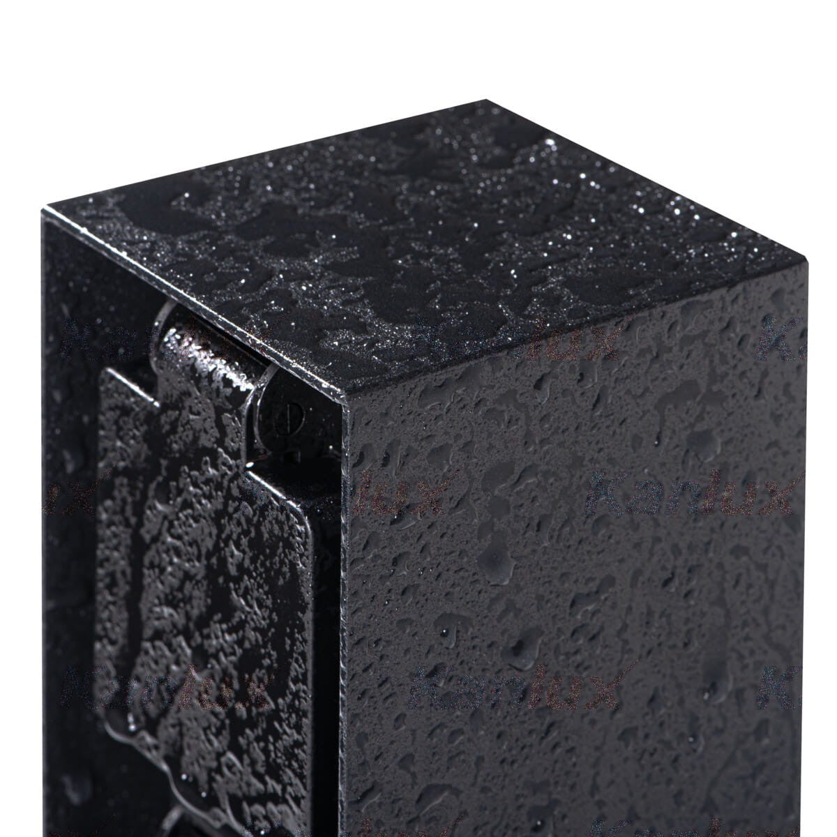 Poteau de jardin 2 prises 230V – Acier inoxydable – IP44 – Anthracite - 4