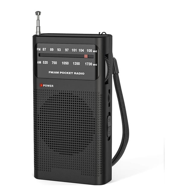 Radio Portable, AM(MW)/FM Radio a Pile, Transistor Radio de Poche avec ...