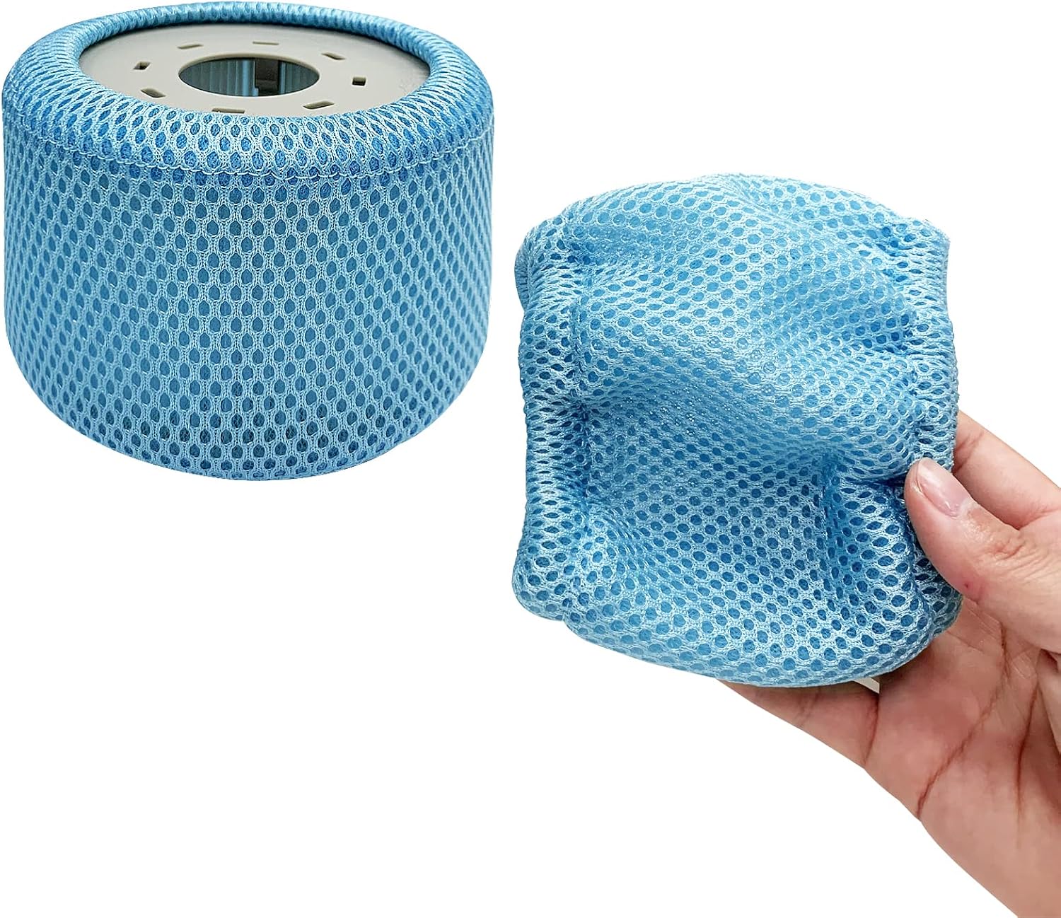 Zestaw 2 siatek ochronnych kompatybilnych z filtrem Mspa, siatkowa osłona na filtr wymienny Mspa, plisowana