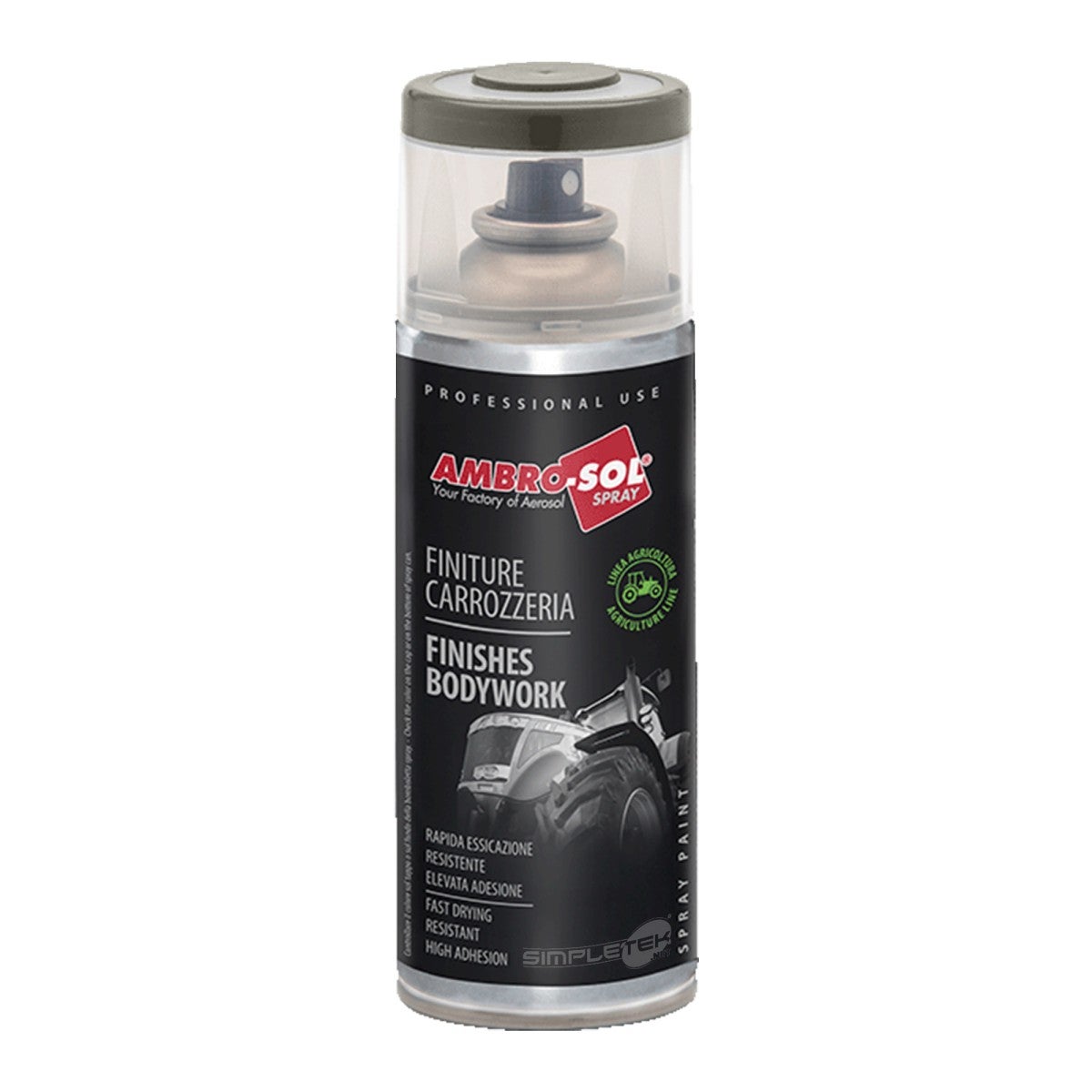Bomboletta Spray Fiat 565 GRIGIO ALLEGRO Metallic – Kit Base 400 Ml + Trasparente 400 Ml, Alta Pigmentazione