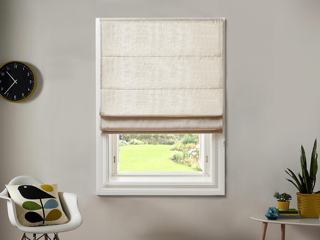 Store Romain ESLIR Sans Perçage - 80x140cm, Opaque, Tissu Polyester, Installation Facile Avec Crochets