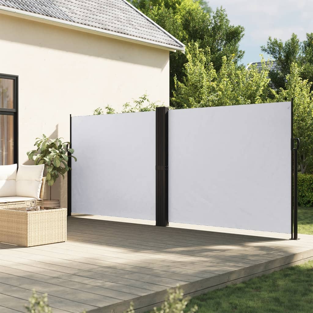 Paravent extérieur | Auvent latéral rétractable blanc 180x1200 cm CFW52571 - 2