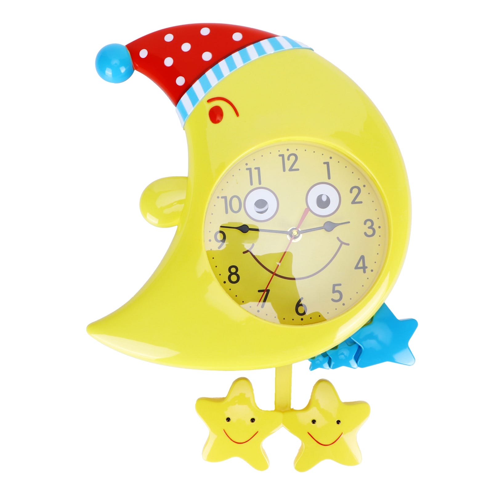 Reloj de pared silencioso y decorativo con dibujos animados para