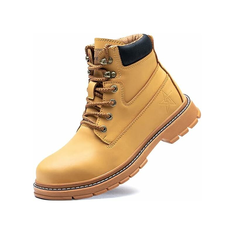 Zapatos de seguridad para hombre y mujer, botas de trabajo de