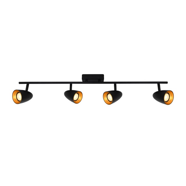 Lampa sufitowa wisząca Tino czarno-złota 4xGU10x10W wym: 16,8 x 82 x 7 cm aluminium Italux