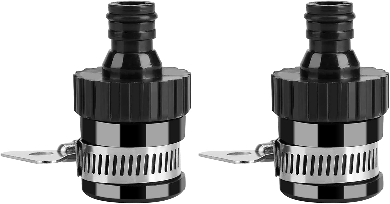 Adapter do kranu, uniwersalne przyłącze do kranu, przyłącze do węża ogrodowego (średnica < 20 mm) (2 sztuki)