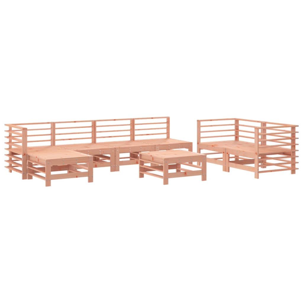 Salon de jardin 8 pcs bois massif douglas vidaXL - 2