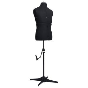 Manichino Sartoriale Maschile LUSORIA Con Supporto Per Pantaloni – Taglia 50/52, Rivestimento Lavabile, Corpo In Schiuma Rigida Per Aghi