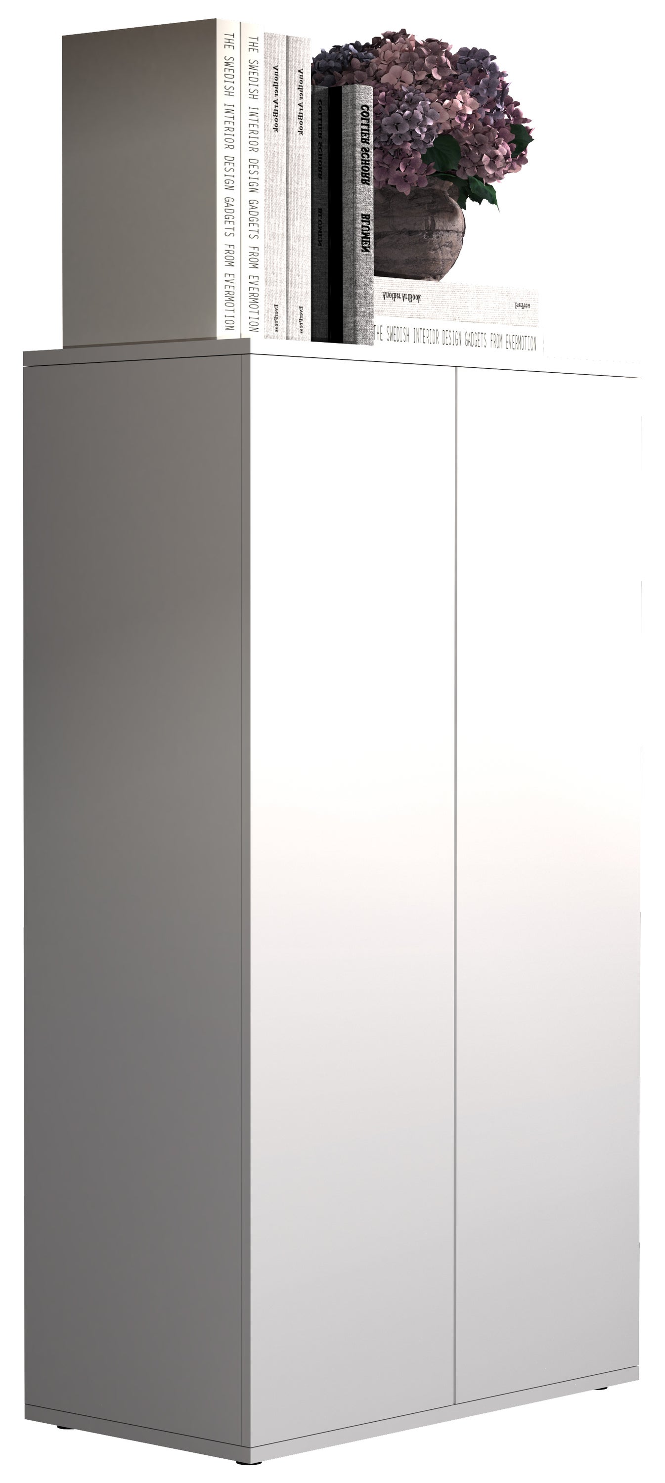VCM Komoda i tablica boczna Dalosa Biały H. 108 x B. 60 x T. 32 cm