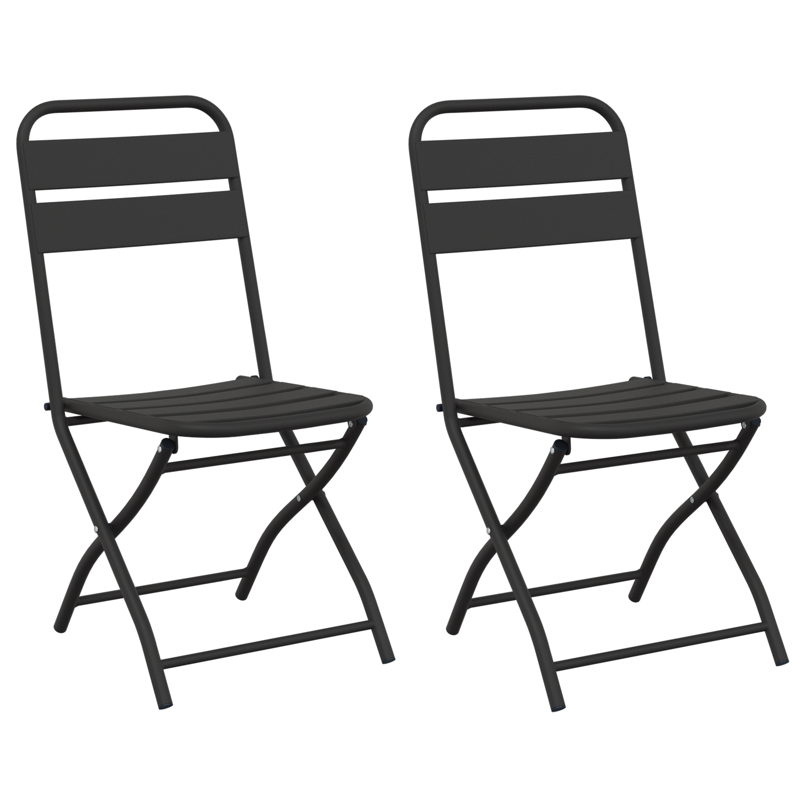 LIFERUN Lot De 2 Chaises Pliantes De Jardin Avec Accoudoirs – Aluminium Léger, Dossier Réglable 7 Positions, Ultra Confort & Résistant Aux Intempéries, Gris Argent