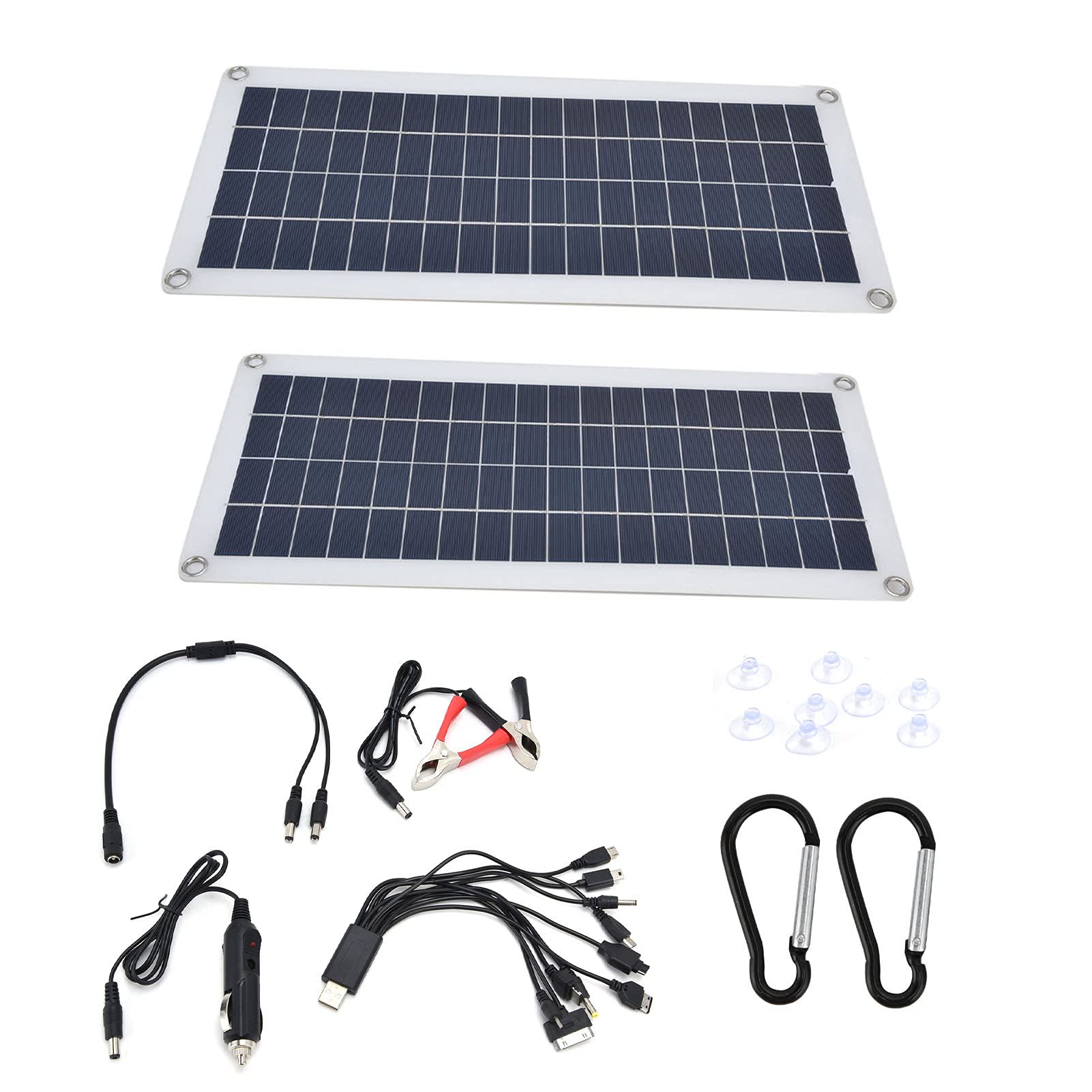Kit de cargador de bater a de emergencia con panel solar de silicio