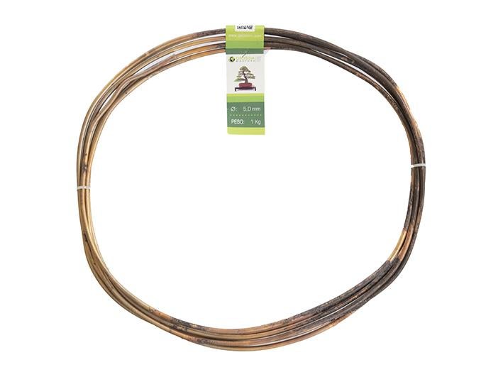 Filo Di Alluminio Rame Per Bonsai - Spessore 5mm, 500gr (9m), Marrone Ramato - Foto 12