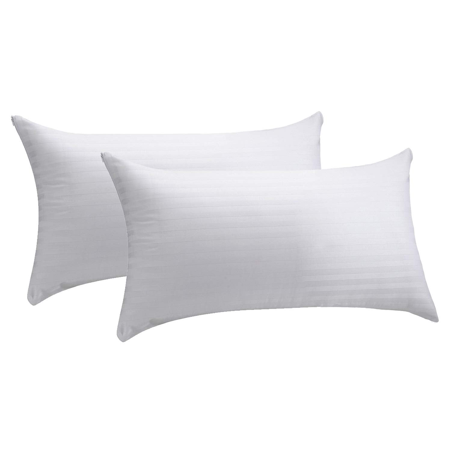 Pikolin home - federa per cuscino in tela di cotone 100% con fodera lavabile, con trattamento anti-restringimento e completamente traspirante