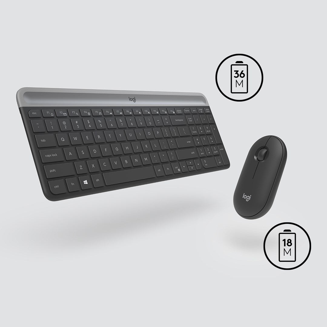 Wireless Keyboard and Mouse Combo MK470 GRAPHITE - 3