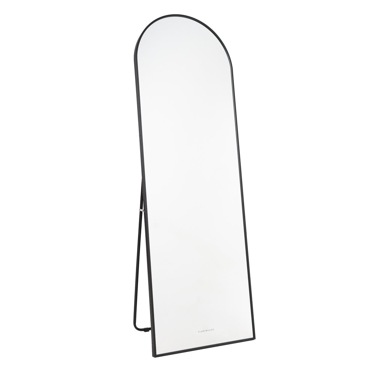 Flamingueo Grand Miroir Noir Miroir Sur Pied Decoration Chambre Miroir Mural Design 163x53x3 cm - 2