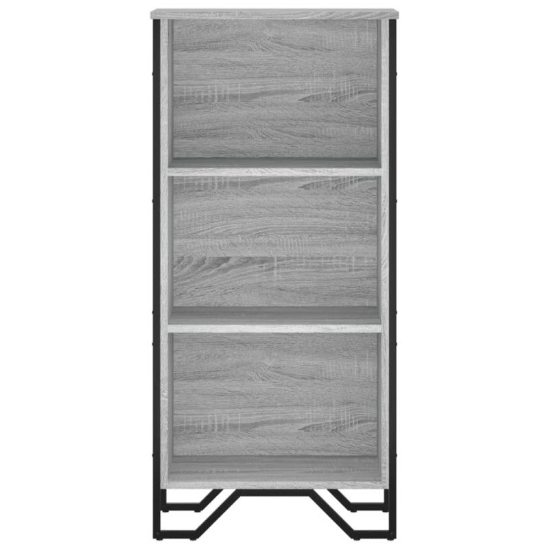 Bibliothèque sonoma gris 50x31x106 cm bois d ingénierie - 4