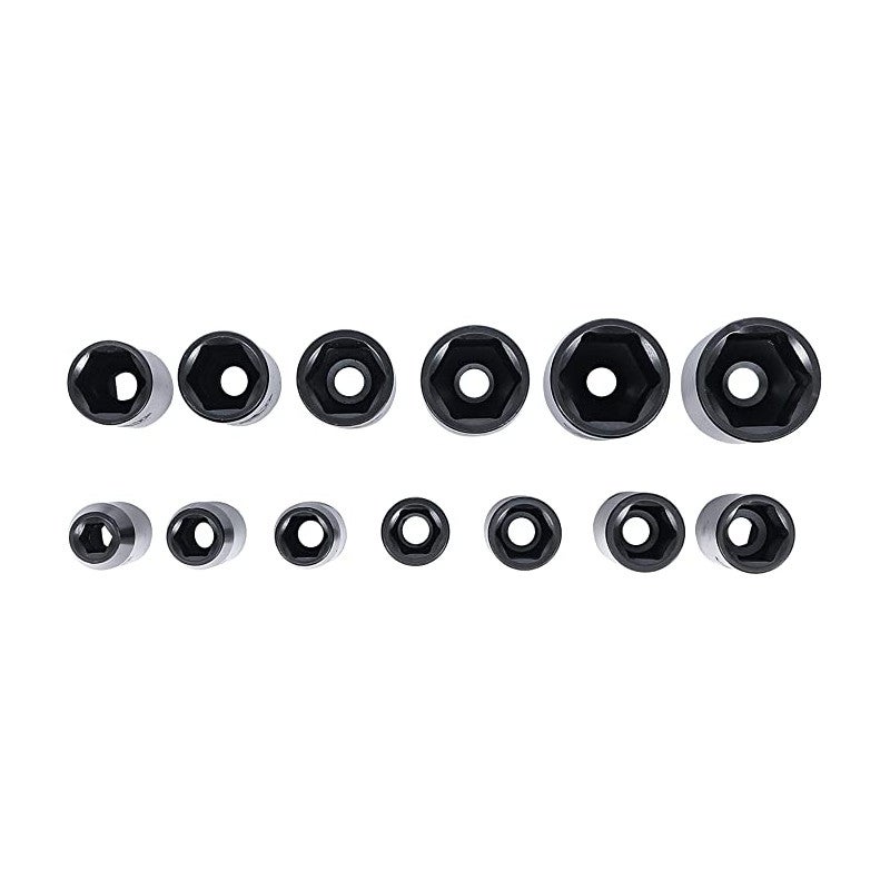 JEU DE 13 DOUILLES A CHOC IMPACT 6 PANS LONGUES CARRE 1/2 DE 10 à 32 mm - 3