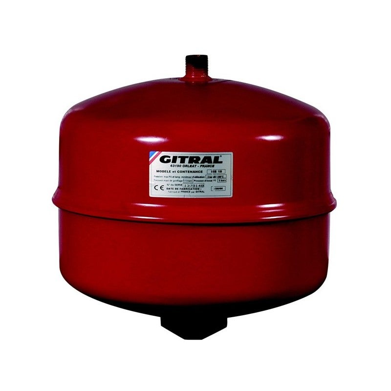 Vase Gitral Kit Cylindrique 12 Litres Avec Support - Rouge - Fabriqué En France - Décoration Intérieure élégante