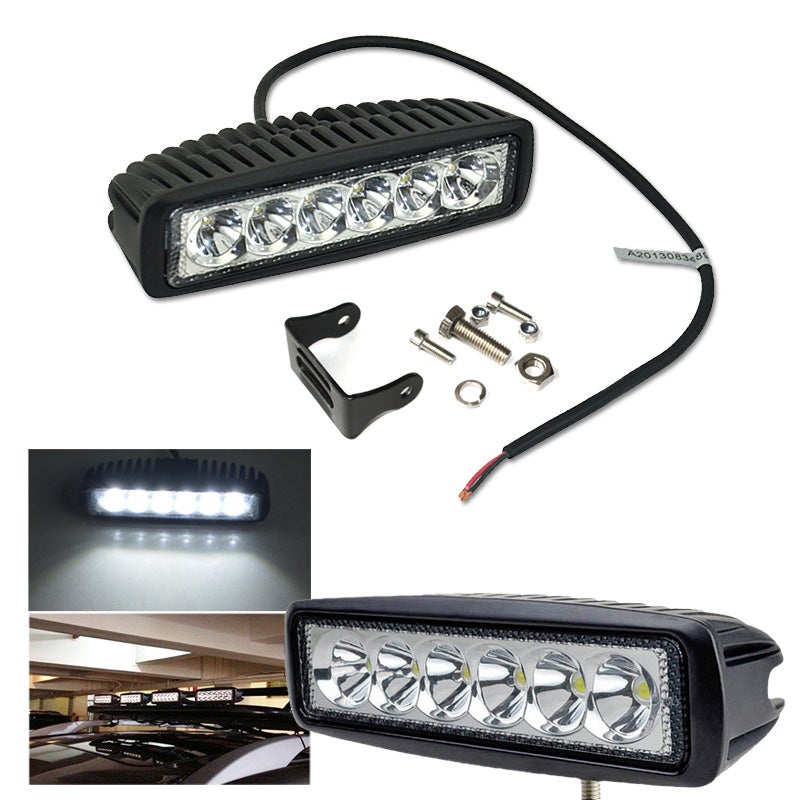 Projecteur De Travail LED 48W 12V/24V - 1200LM, Antichoc, Pour Camion, Tracteur, 4x4