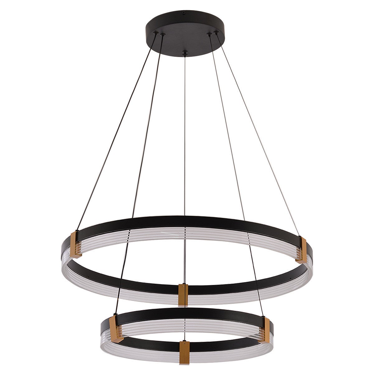 Lampa wisząca PLUM LED 24W / 32W Odcienie bieli 5310lm czarna wym: 150 x 59,6 x 59,6 cm Light Prestige