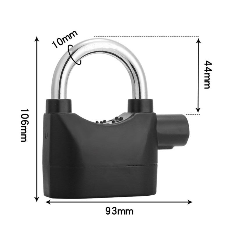 Lucchetto per moto resistente da 1 pezzo, lucchetto antifurto regolabile per manubrio della bici per proteggere ciclomotori, motociclette | Leroy Merlin