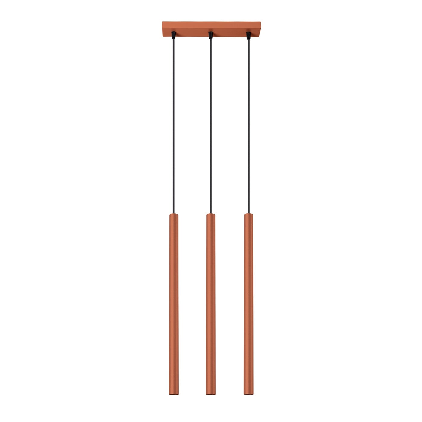 Lampa wisząca Pastelo ochra czerwona 3xG9x8W nowoczesna wym: 94 x 30 x 5 cm metal Sollux Lighting