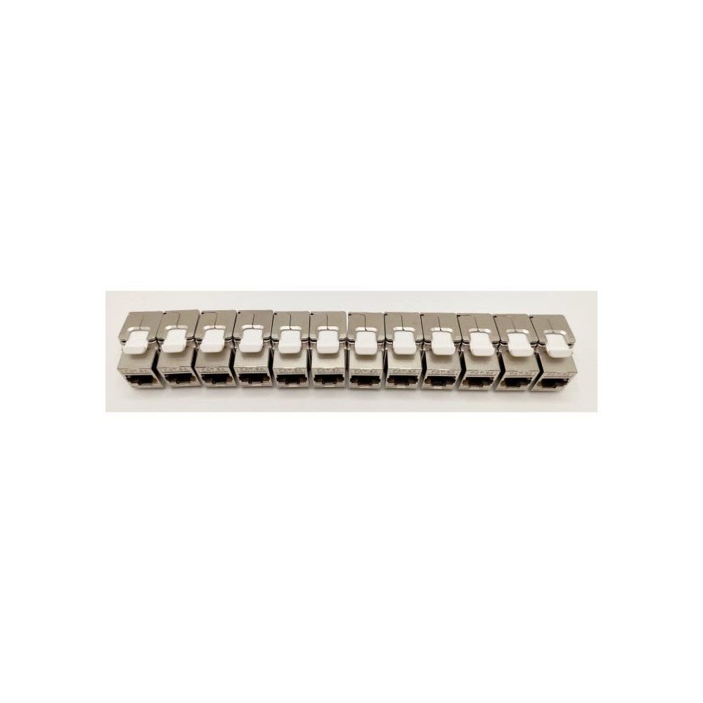 Pack de 12 noyaux keystone RJ45 Cat.6a - LINEAIRE - PR24AS12 - Court - Blindé - 2