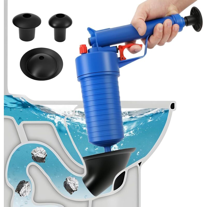Ensemble d'outils pour piston de toilettes, débouch pneumatique pour ...