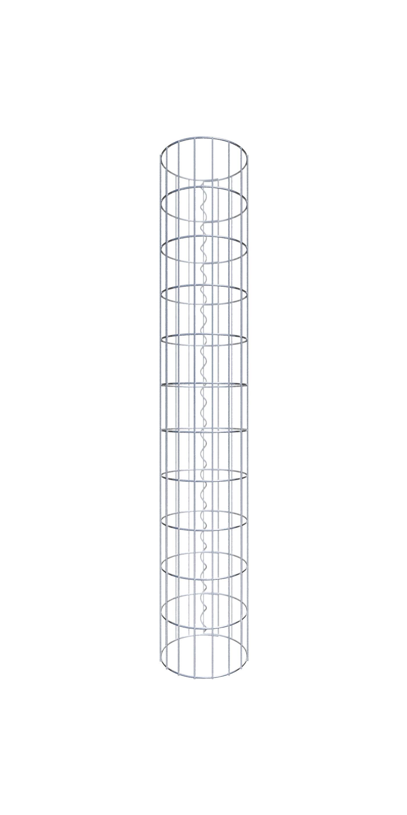 Kolumna gabionowa o średnicy 27 cm, okrągła MW 5 x 10 cm - Wysokość: 1,10 m