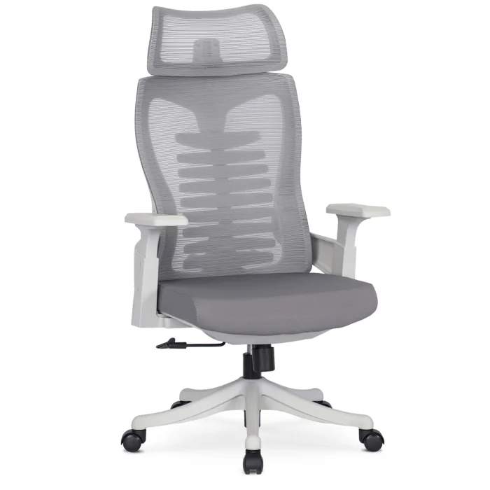 Krzesło Obrotowe Biurowe Fotel Obrotowy Ergonomiczny Biurowy CARET 2 Szary
