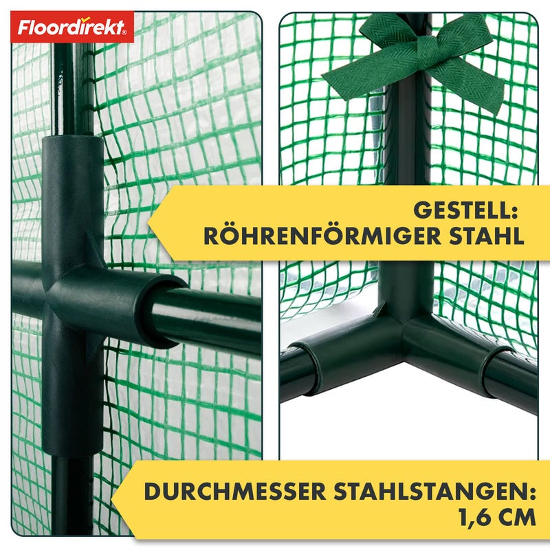 Serre de jardin Bloom Cadre en acier robuste Serre compacte avec étagères modulables, 4 niveaux - 4