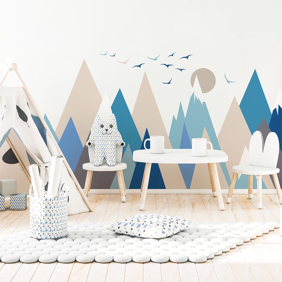 Adesivo bambino di montagna scandinavo nicoka - Sticker adesivo - adesivi murali - 60x90cm - 8