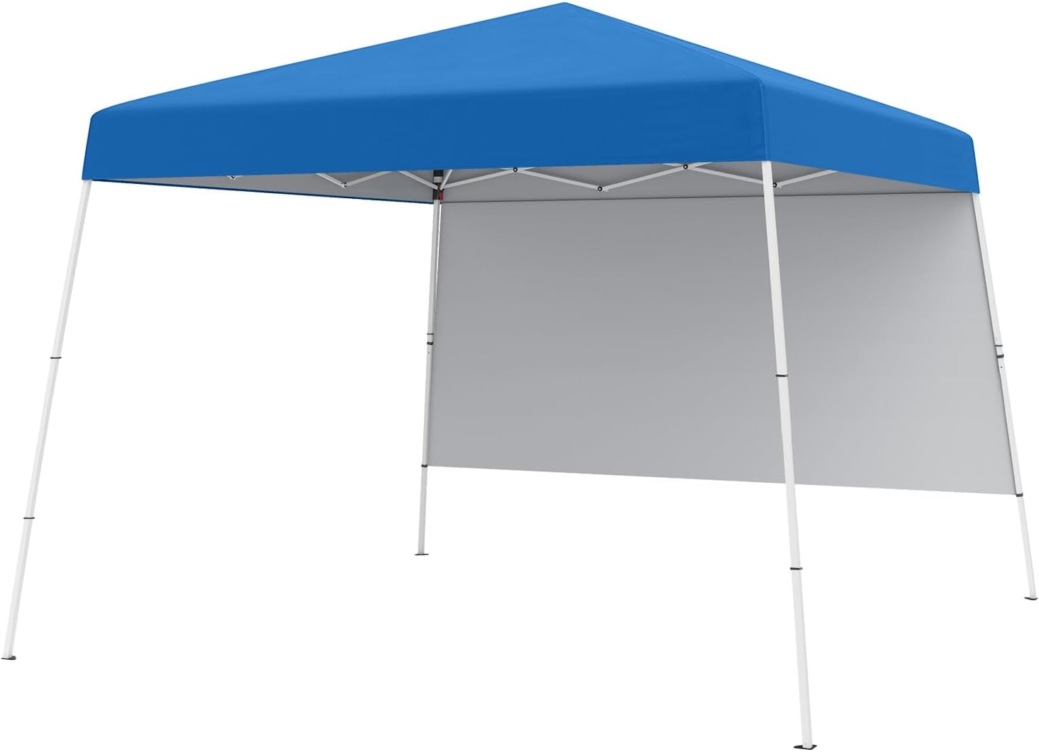 Składana Altana Ogrodowa 3 x 3 m, Daszek z Boczną Ścianką, Torba Transportowa, 4 Kołki, Wodoodporny Namiot Ogrodowy na Imprezy/Kemping (Niebieski)