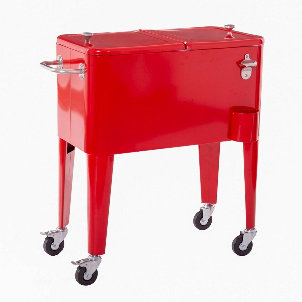 Vetonek Nevera Portátil Fresh Metal 74 X 43 X 80 Cm Rojo , Leroy Merlin