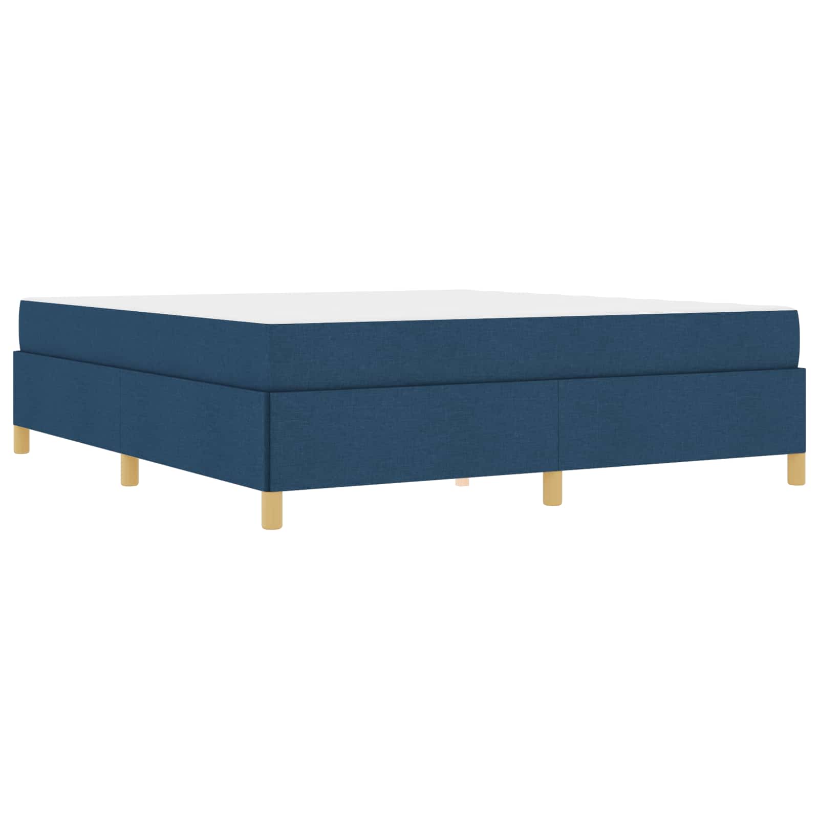 Cadre de lit en tissu bleu pour la chambre, 180 × 200 cm - 4