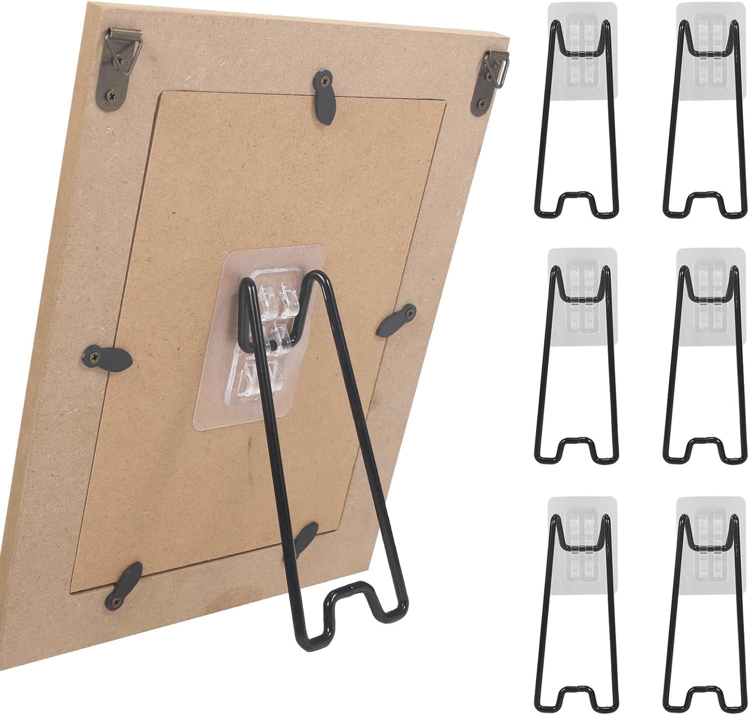 12 Cavalletti Posteriori Regolabili Per Cornici, Supporti Per Foto In Robusta Plastica (19 Cm)