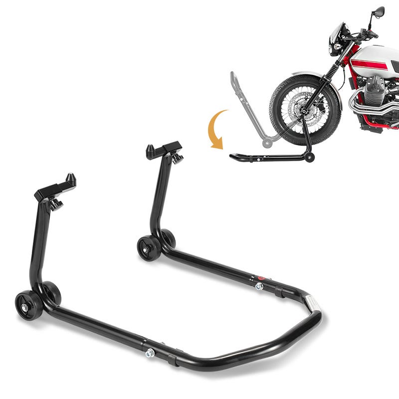 Soporte Para Moto Portátil Y Ajustable - Eleva Rueda Delantera O Trasera Para Limpieza De Cadena, Reparaciones O Mantenimiento (Soporta Hasta 600kg)