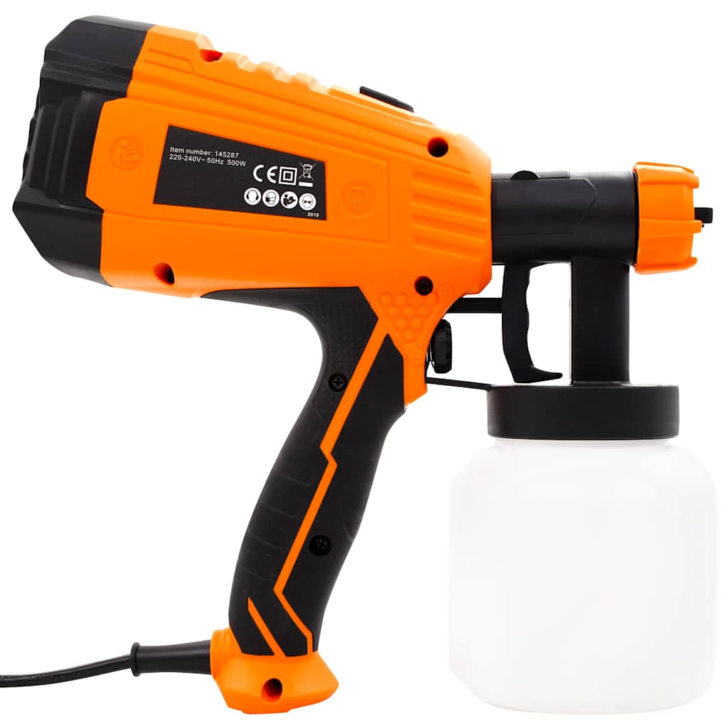 vidaXL Pistolet à peinture électrique et 3 tailles de buses 500W 800ml - 4