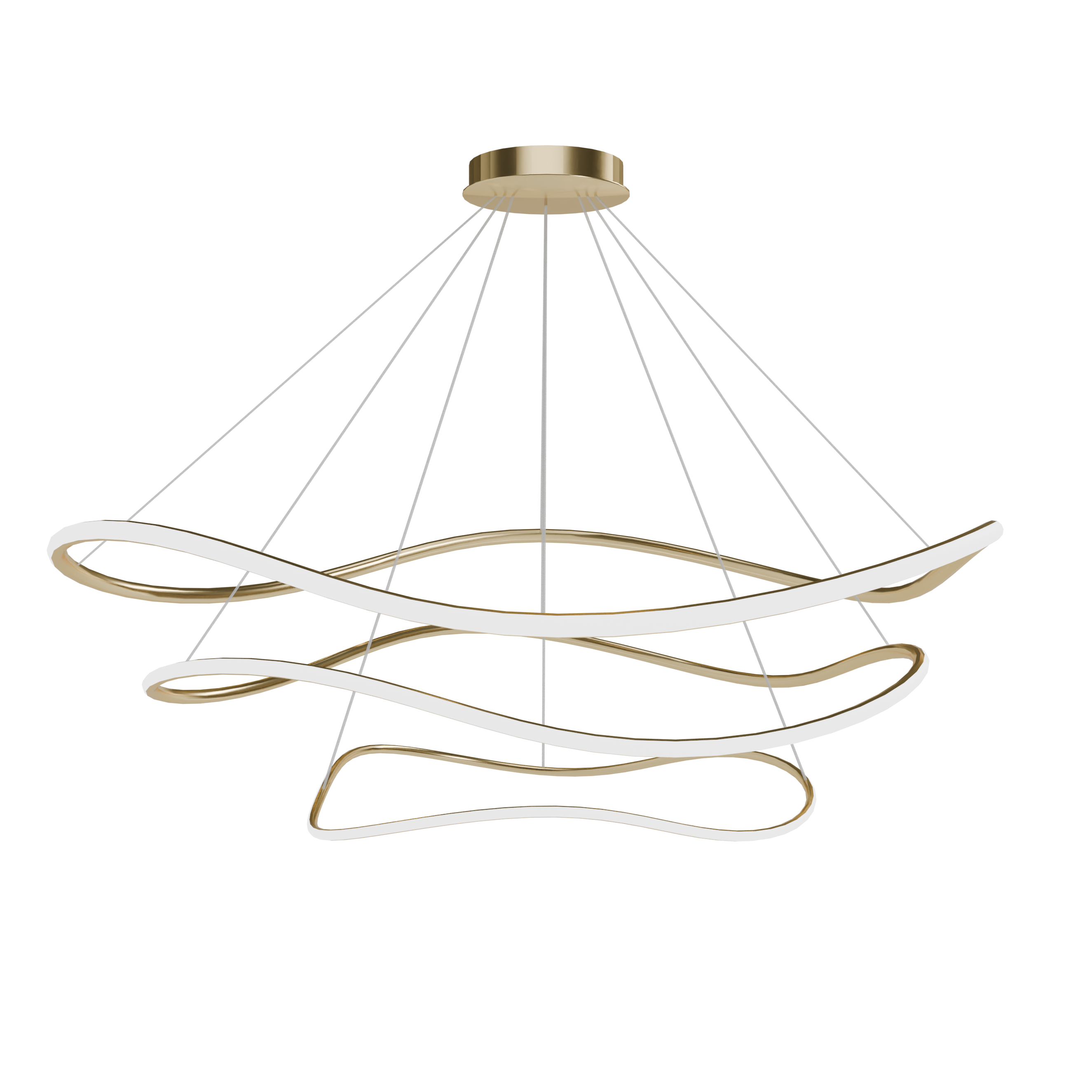 Lampa Sufitowa Wisząca Toolight Lhj051-Cp1 Złoty
