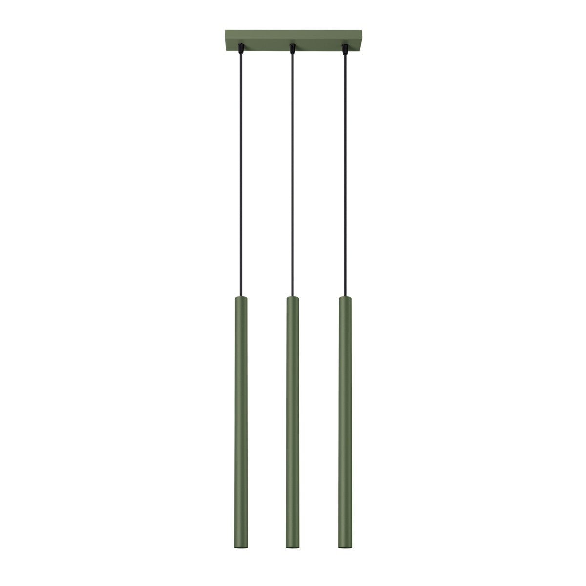 Lampa wisząca Pastelo zielony oliwkowy 3xG9x8W nowoczesna wym: 94 x 30 x 5 cm metal Sollux Lighting