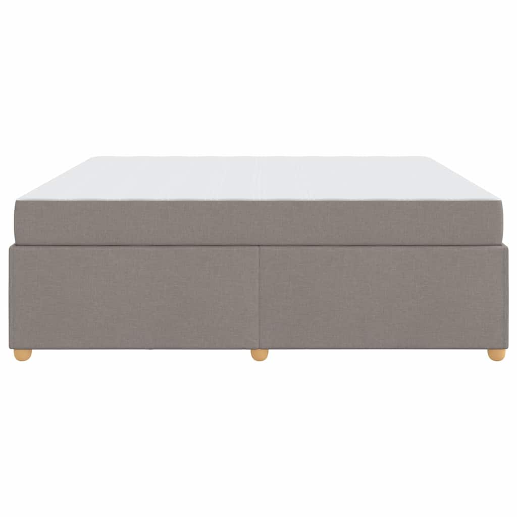Cadre de lit avec matelas Taupe 180 x 200 cm tissu - 8