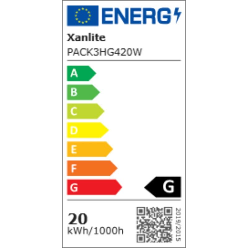 Confezione da 3 lampadine alogene, capsula G4, 375 lm, luce bianca calda, dimmerabili, XANLITE - 7